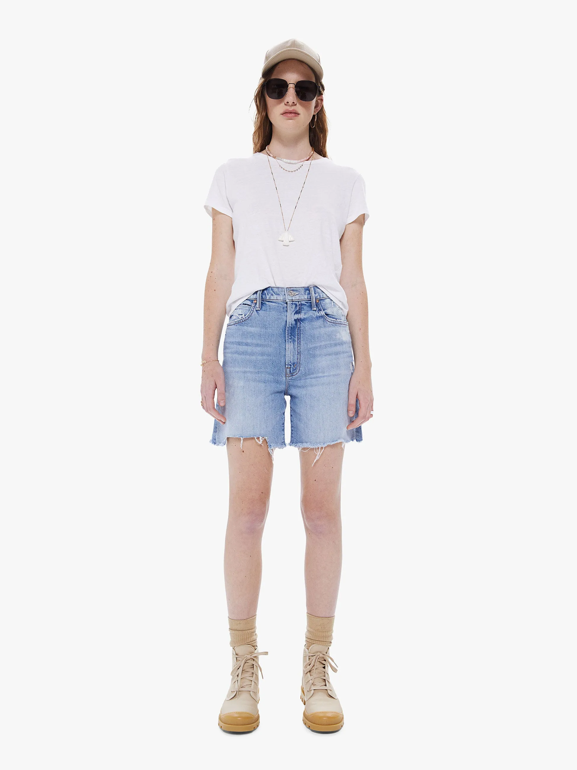 Mother - HW Smokin Short Fray - Resting Beach Face sold by Jessie Boutique