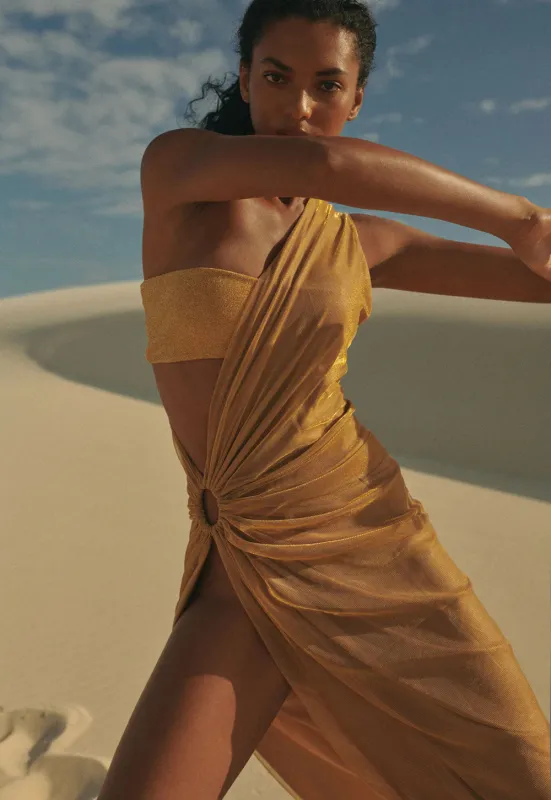 Baobab - Galo Top - Glossy Gold made by Jessie Boutique