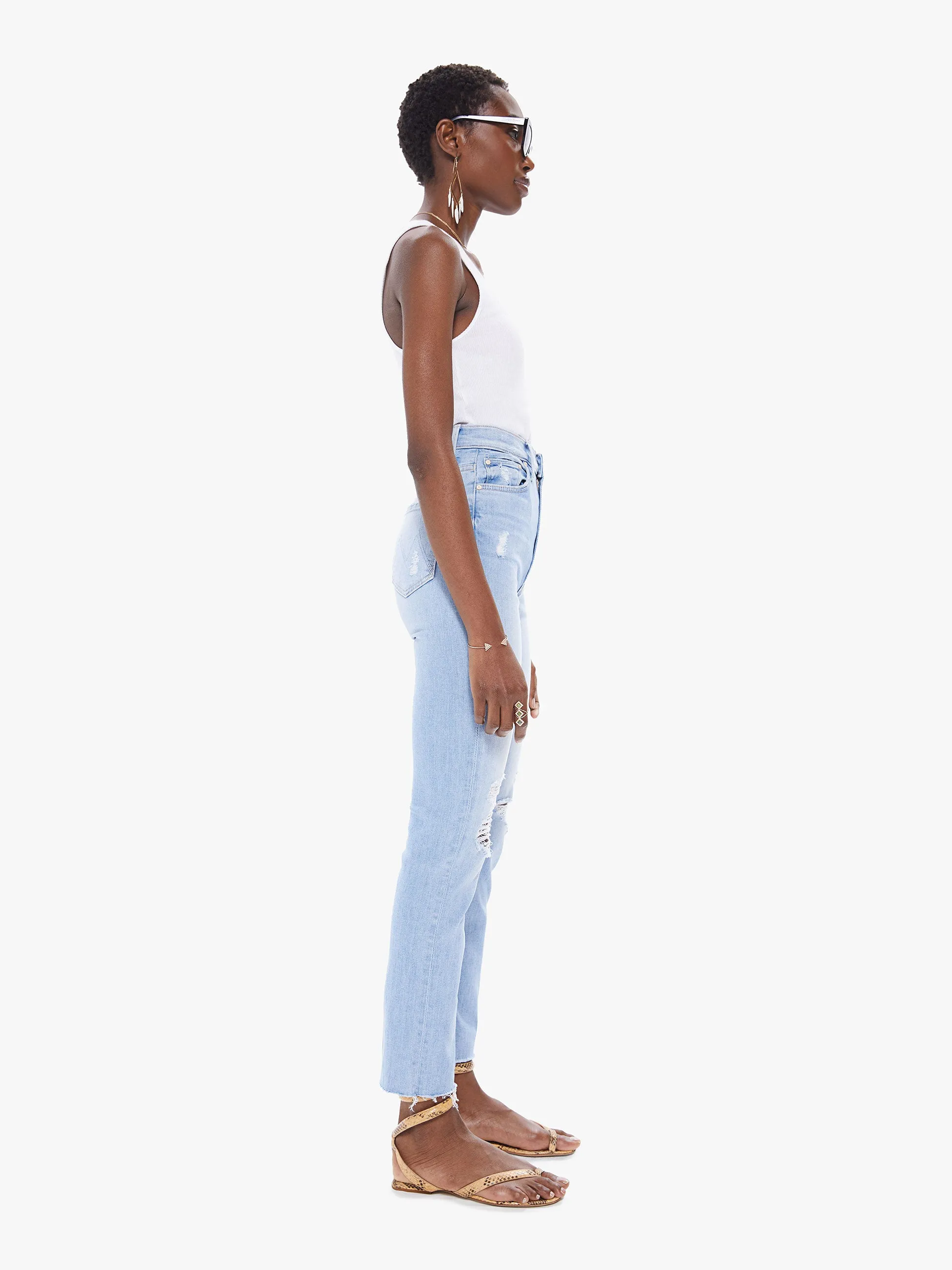 Mother - High Waisted Rider Ankle Fray - Island Afterhours sold by Jessie Boutique product image thumbnail 2