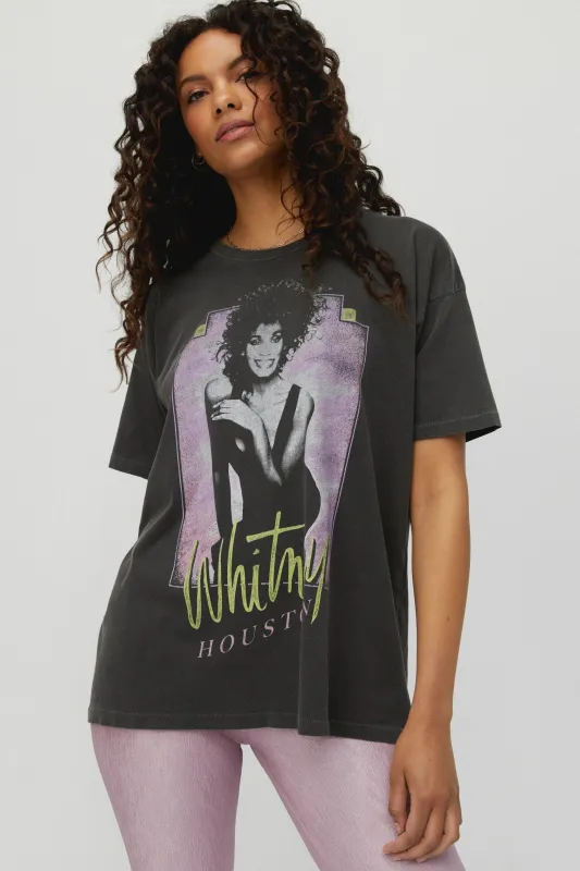 Daydreamer - Whitney Houston Moment of Truth  Merch Tee - Pigment Black sold by Jessie Boutique
