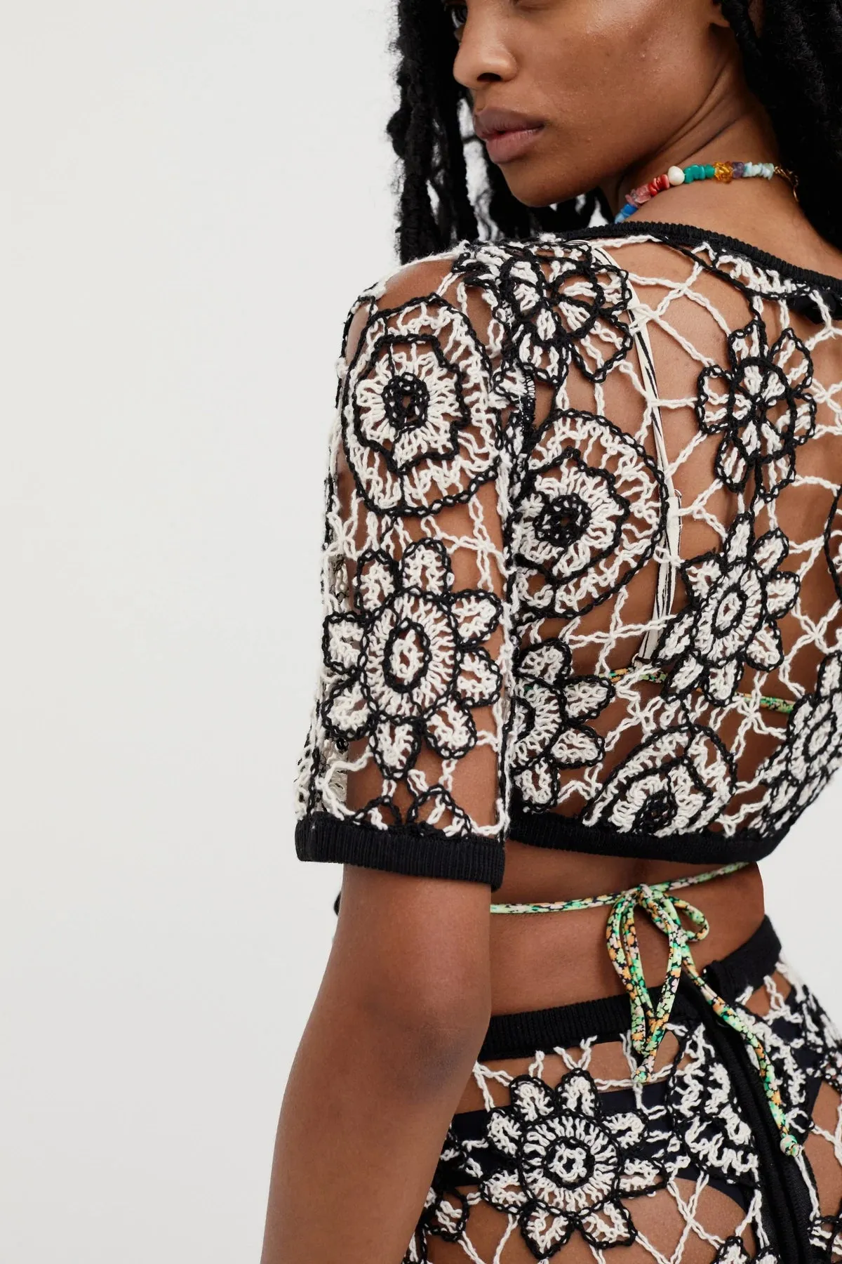 For Love & Lemons - Sofia Crop Top - Black sold by Jessie Boutique product image thumbnail 4