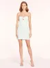 Amanda Uprichard - Bliss Mini Dress - Celadon sold by Jessie Boutique