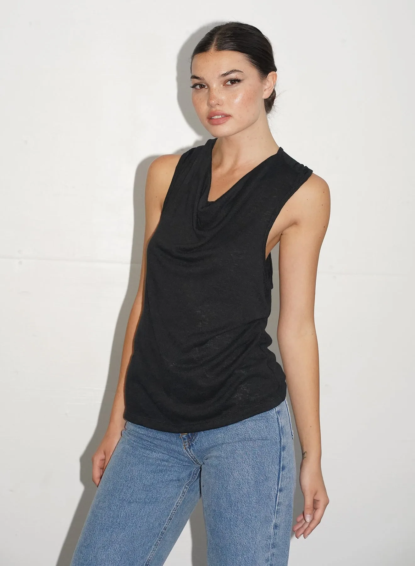 LNA - Sawyer Tank - Black sold by Jessie Boutique