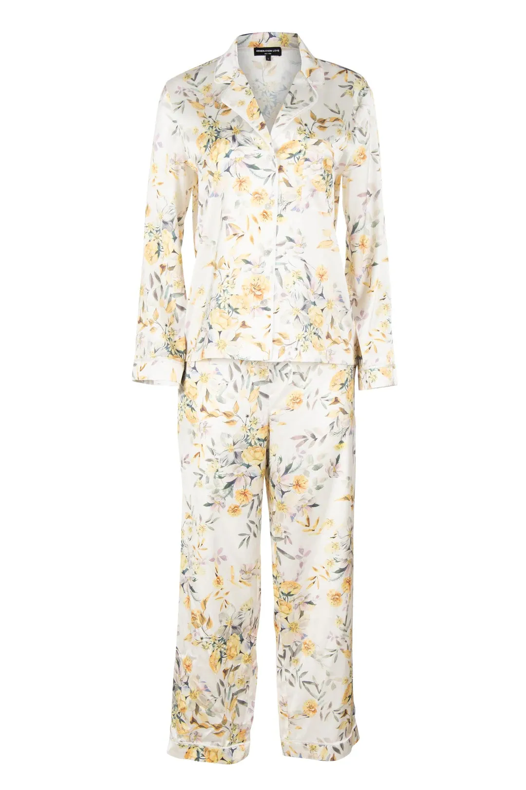 Generation Love - Nikki Pajama Set - Marigold Bloom White sold by Jessie Boutique product image thumbnail 2