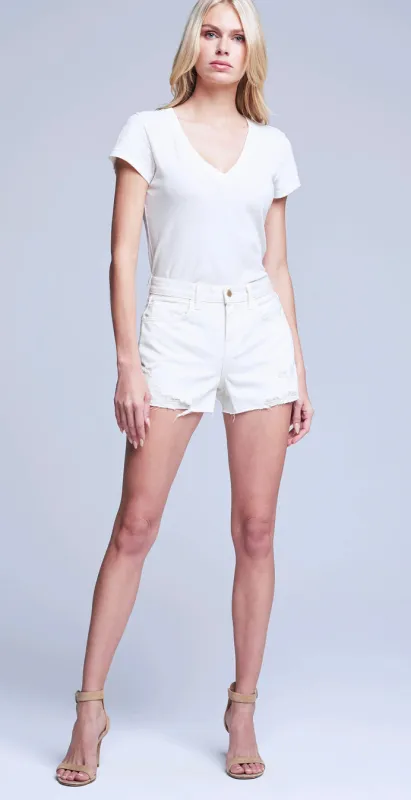 L’agence - Audrey Short - Vintage White Destruct sold by Jessie Boutique