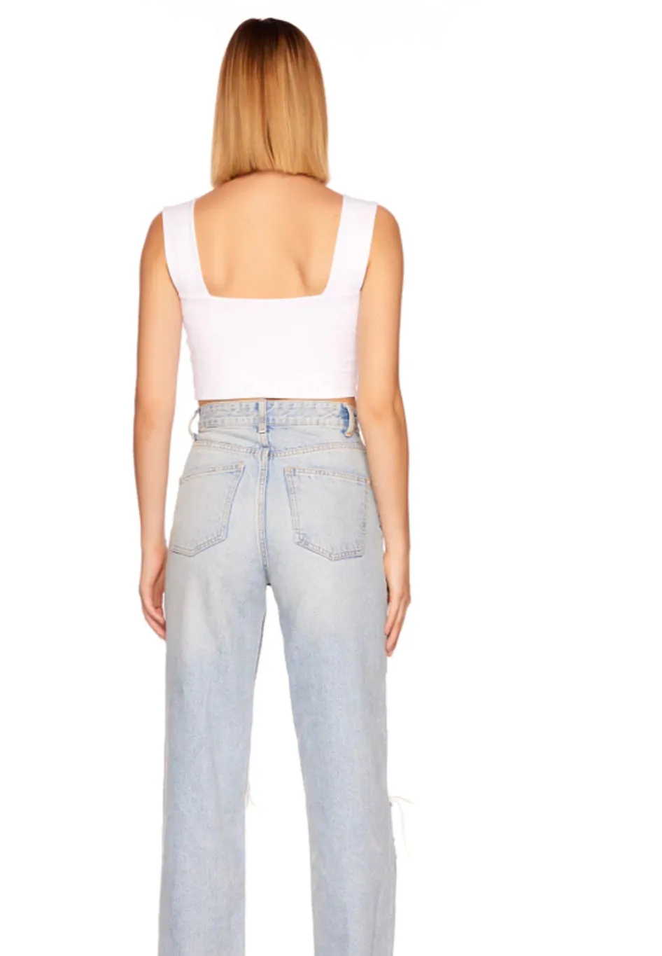 Susana Monaco - Wide Strap Crop Top In Multiple Colors sold by Jessie Boutique product image thumbnail 2