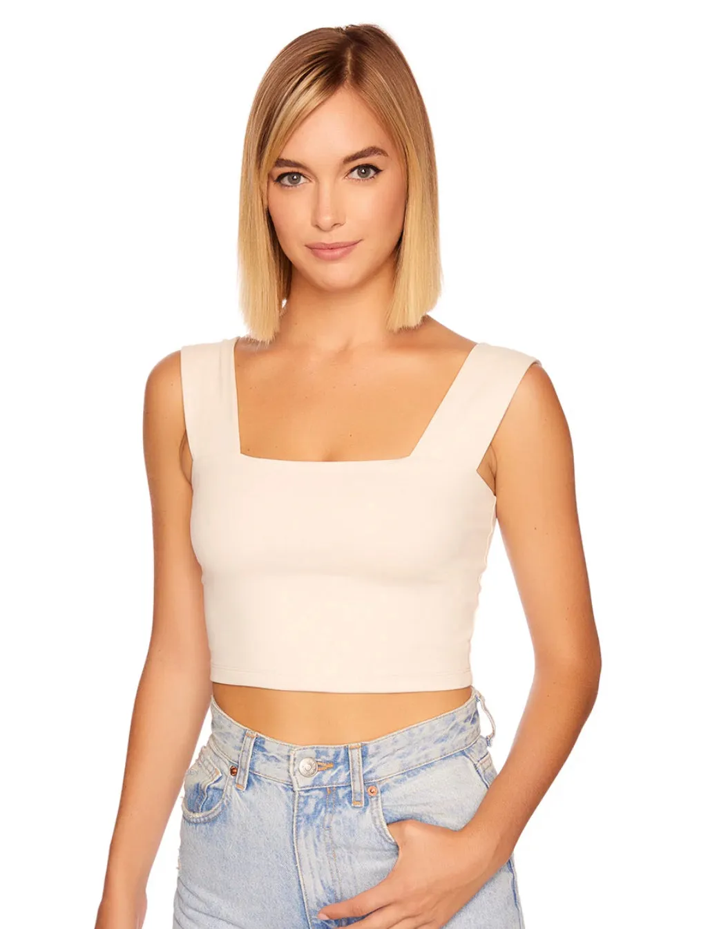 Susana Monaco - Wide Strap Crop Top In Multiple Colors sold by Jessie Boutique product image thumbnail 5