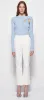 Jonathan Simkhai - Jesslyn Cropped Flare Pants - White sold by Jessie Boutique