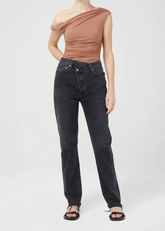 Agolde - Hilma Twist Sleeve Bodysuit In Multiple Colors sold by Jessie Boutique