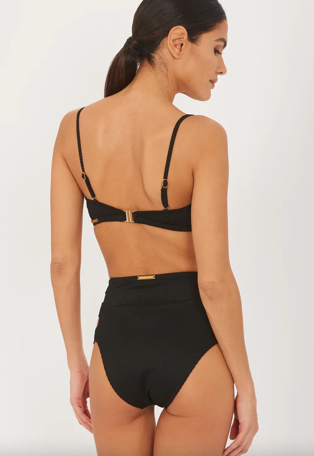 ALEXANDRA MIRO JENNA BIKINI TOP, BLACK RIB sold by Jessie Boutique product image thumbnail 4