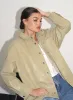LNA - Vegan Leather Shirt - Olive sold by Jessie Boutique