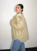 LNA - Vegan Leather Shirt - Olive sold by Jessie Boutique