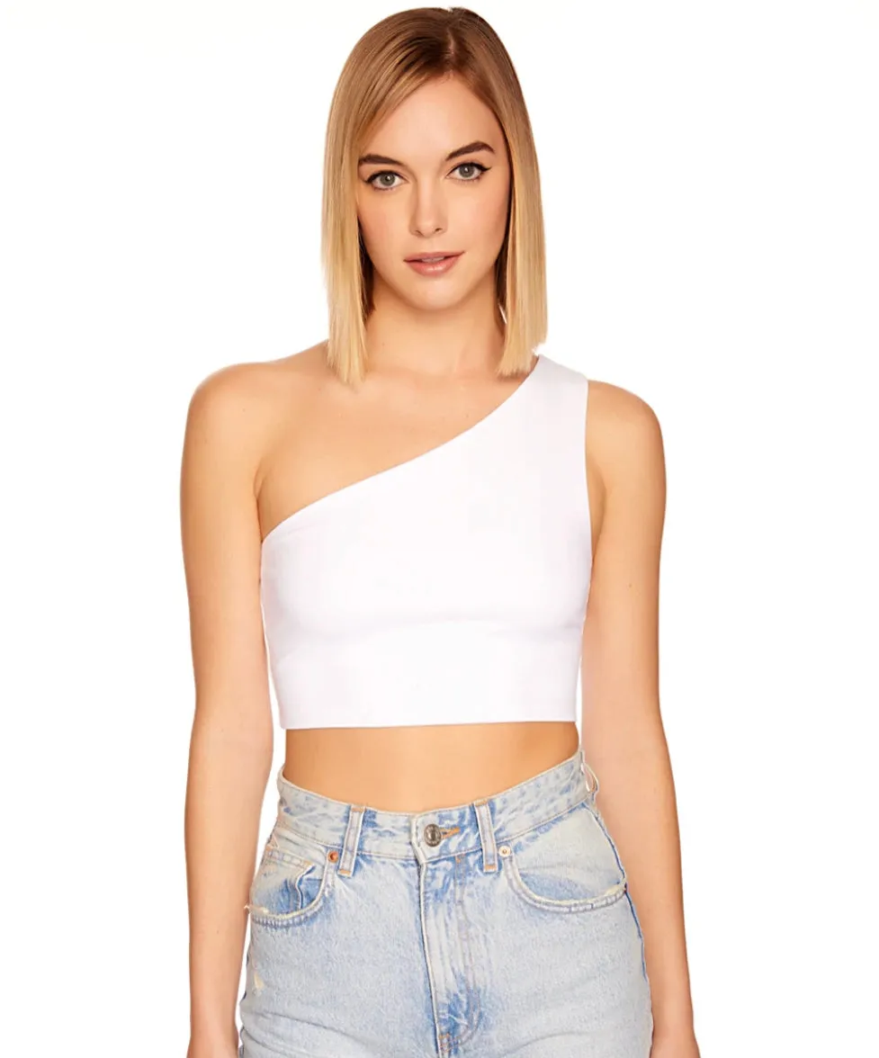 Susana Monaco - One Shoulder Crop Top In Multiple Colors sold by Jessie Boutique product image thumbnail 3