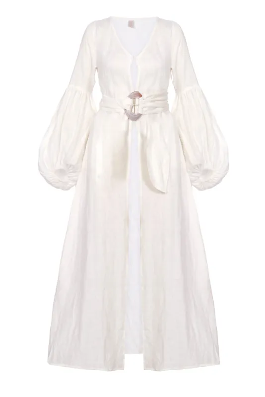 Shani Shemer - Jaclyn Robe Dress - Creme sold by Jessie Boutique