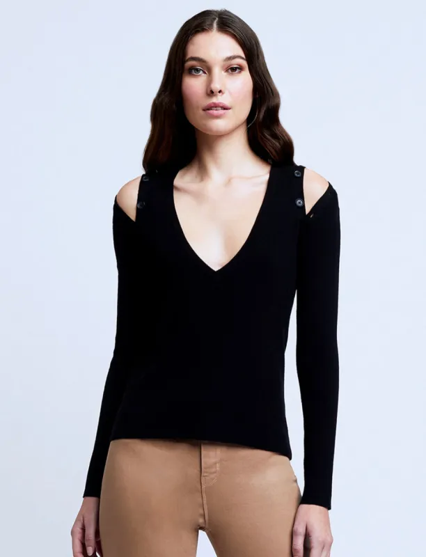 L’agence - Addie Sweater - Black sold by Jessie Boutique