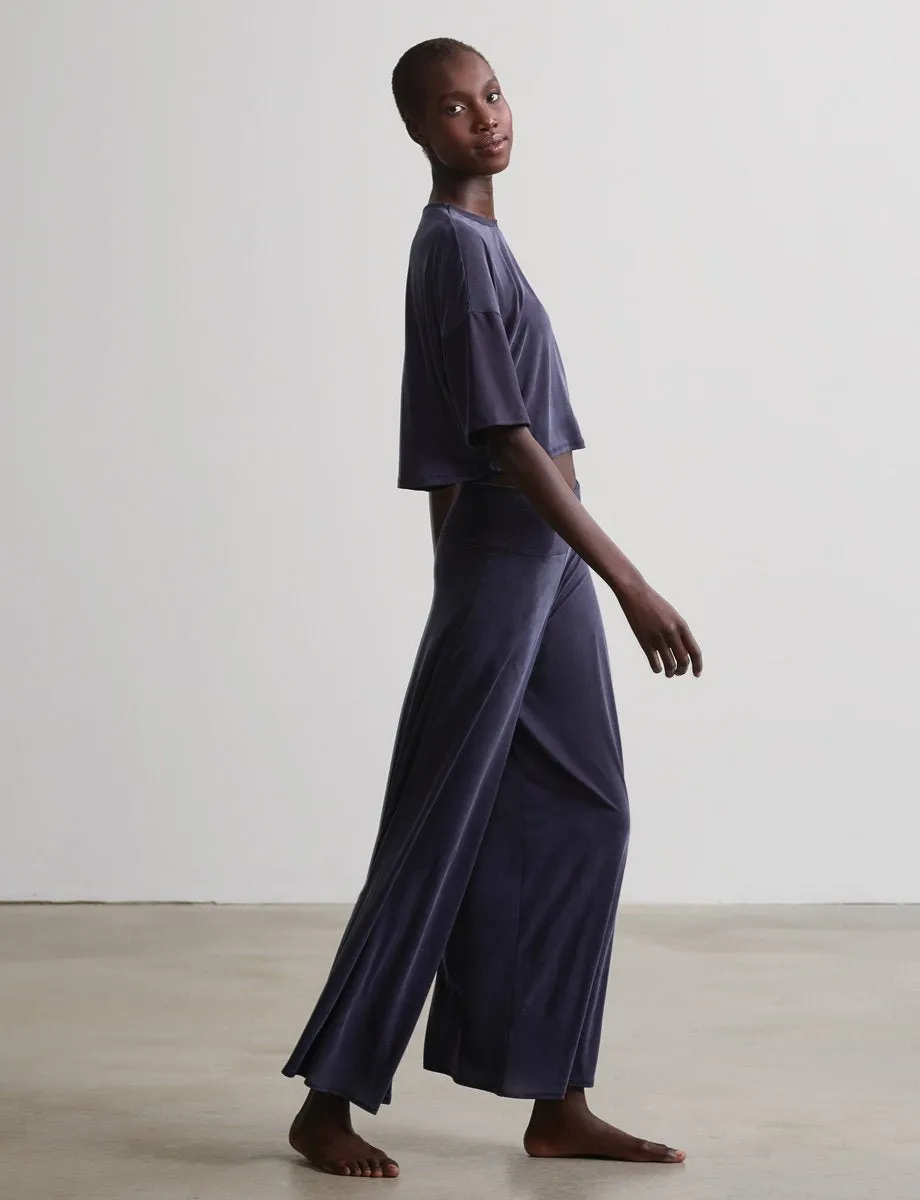Commando - Vegan Silk Wide Leg Pants - Steel Blue sold by Jessie Boutique product image thumbnail 3