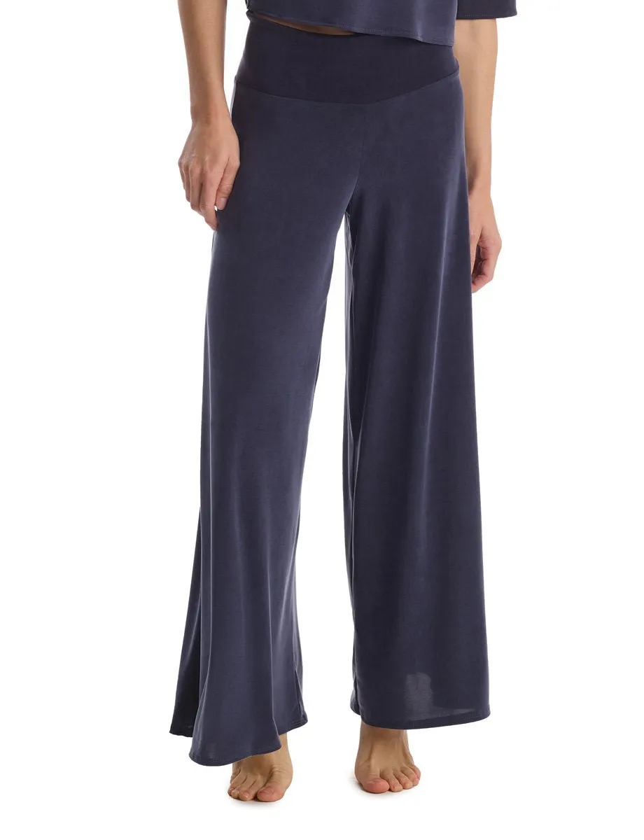 Commando - Vegan Silk Wide Leg Pants - Steel Blue sold by Jessie Boutique product image thumbnail 2