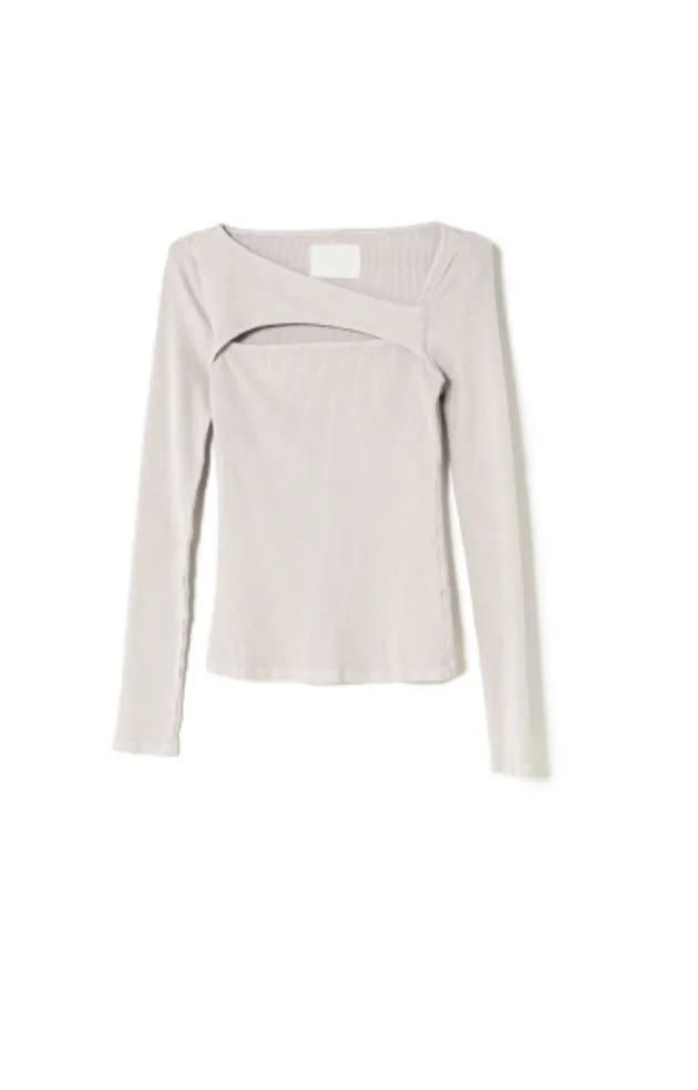Citizens of Humanity - Iris Long Sleeve Cut Out Top - Greysmoke sold by Jessie Boutique product image thumbnail 5