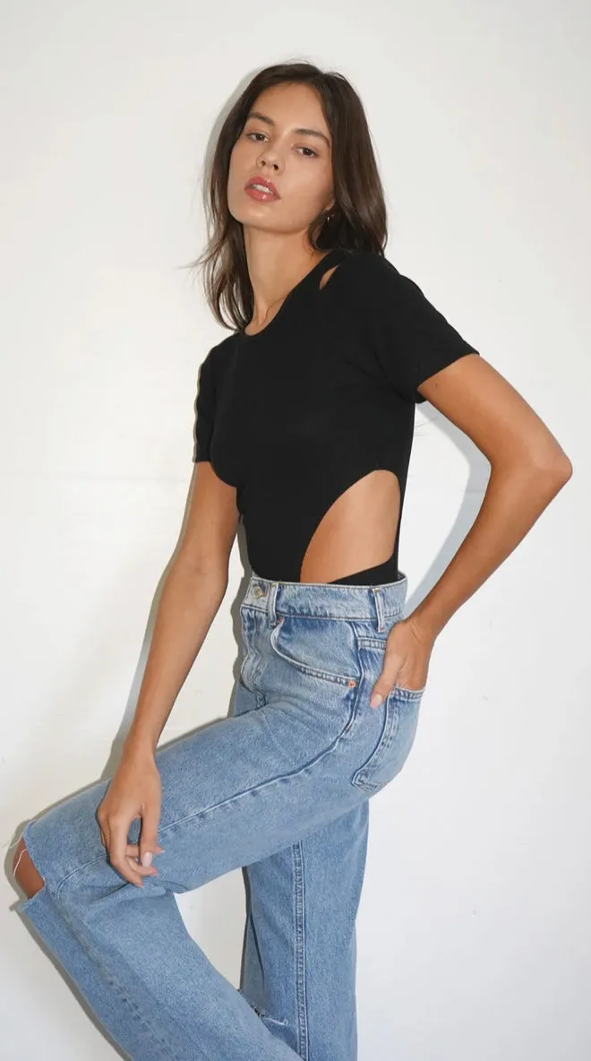 LNA - Teather Bodysuit - Black sold by Jessie Boutique product image thumbnail 4