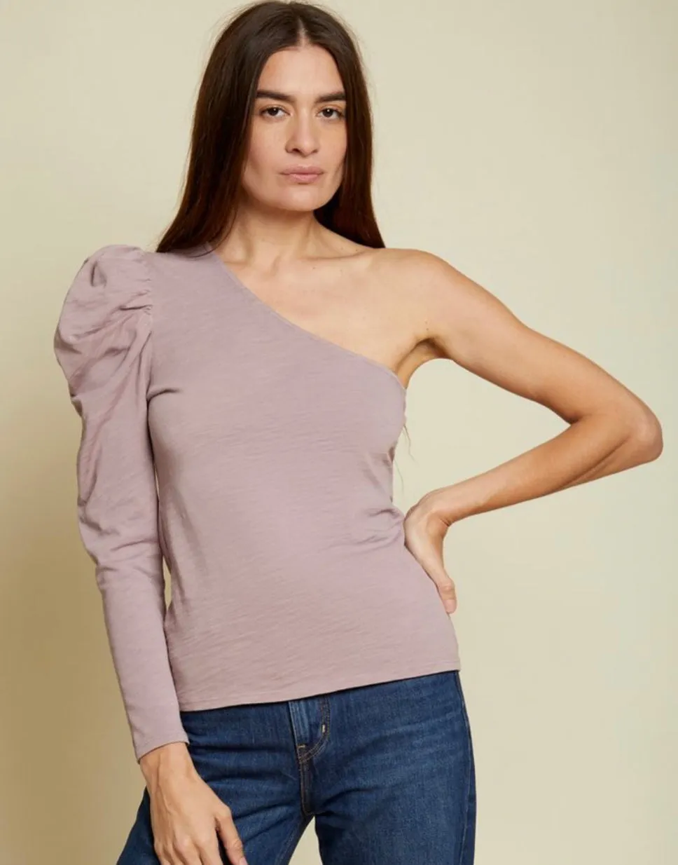 Nation LTD - Sabrina One Shoulder Top In Multiple Colors sold by Jessie Boutique product image thumbnail 2