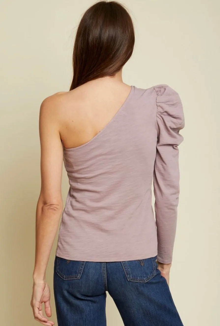 Nation LTD - Sabrina One Shoulder Top In Multiple Colors sold by Jessie Boutique product image thumbnail 4