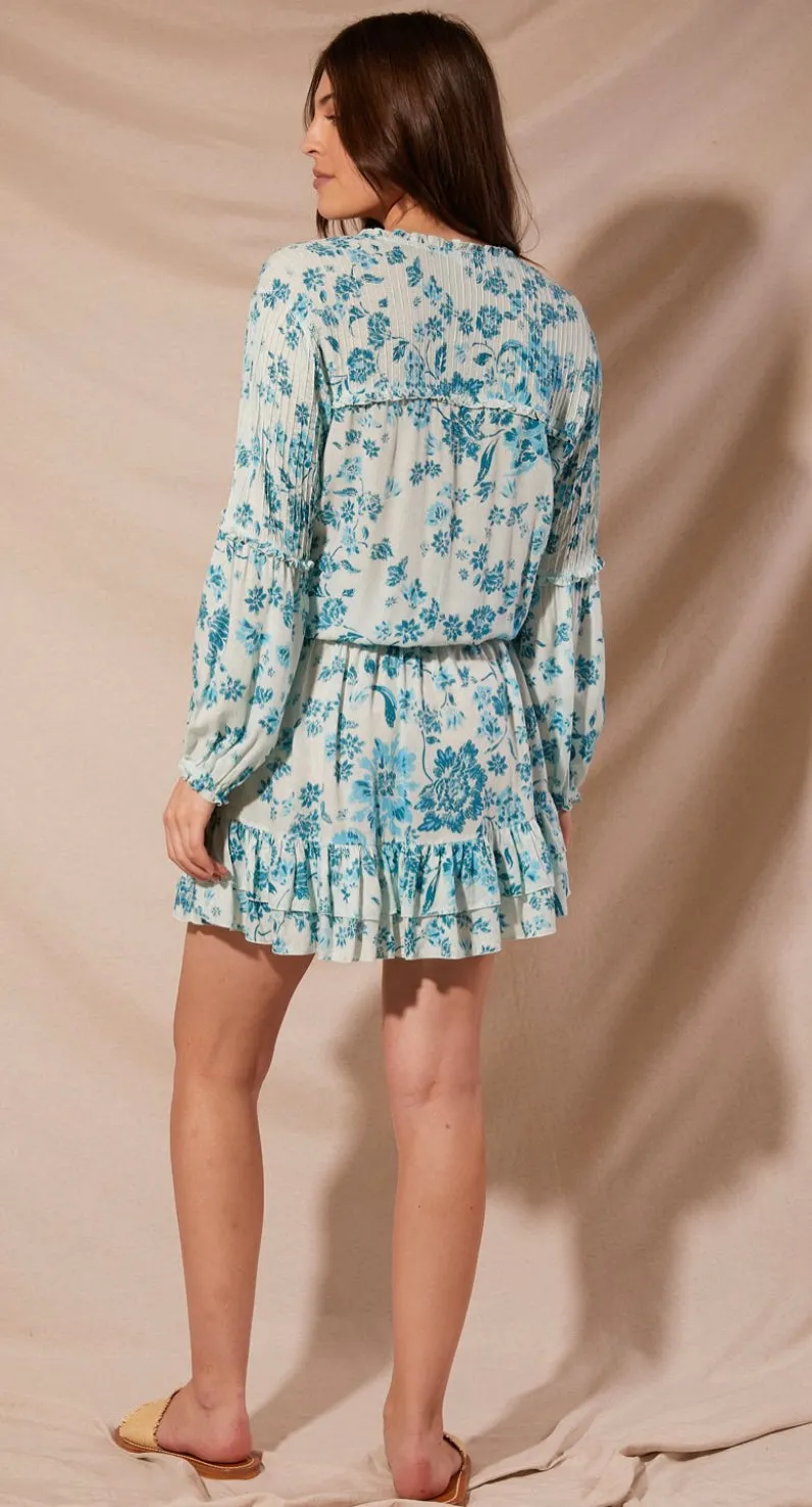 Poupette St Barth - Mini dress Ilona - Aqua Grasse sold by Jessie Boutique product image thumbnail 3