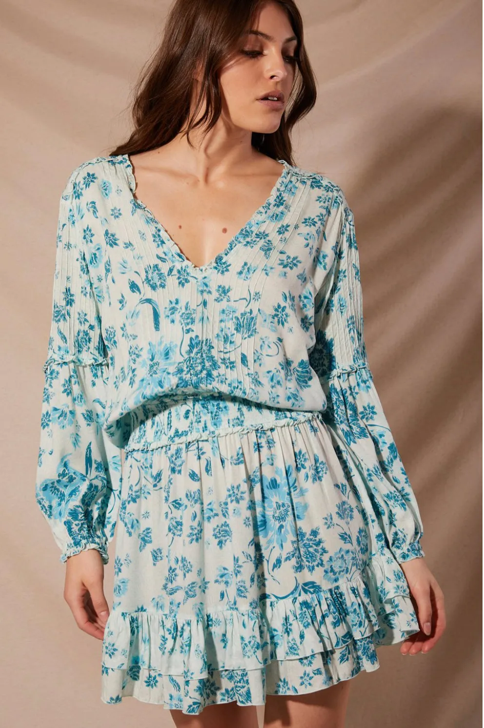 Poupette St Barth - Mini dress Ilona - Aqua Grasse sold by Jessie Boutique product image thumbnail 2