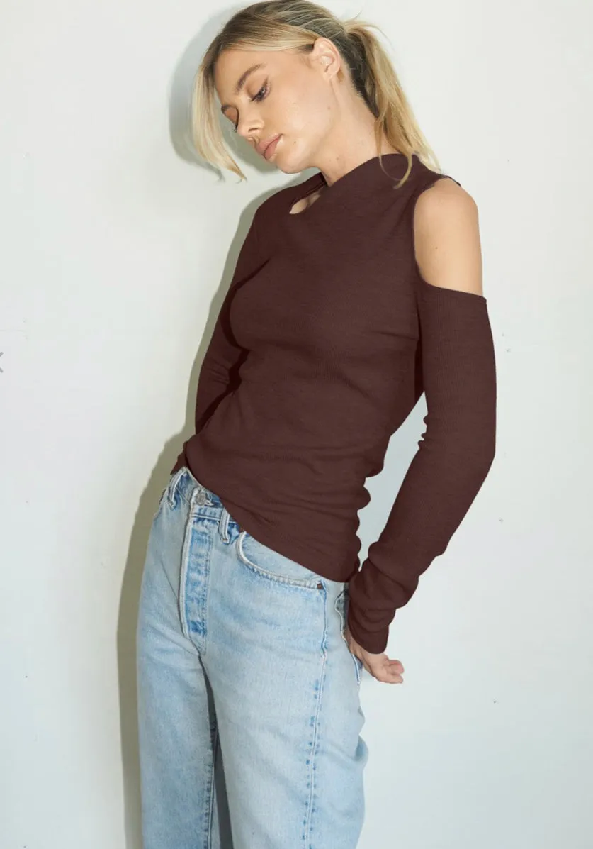 LNA - Zuki Thermal Top - Mahogany sold by Jessie Boutique product image thumbnail 2