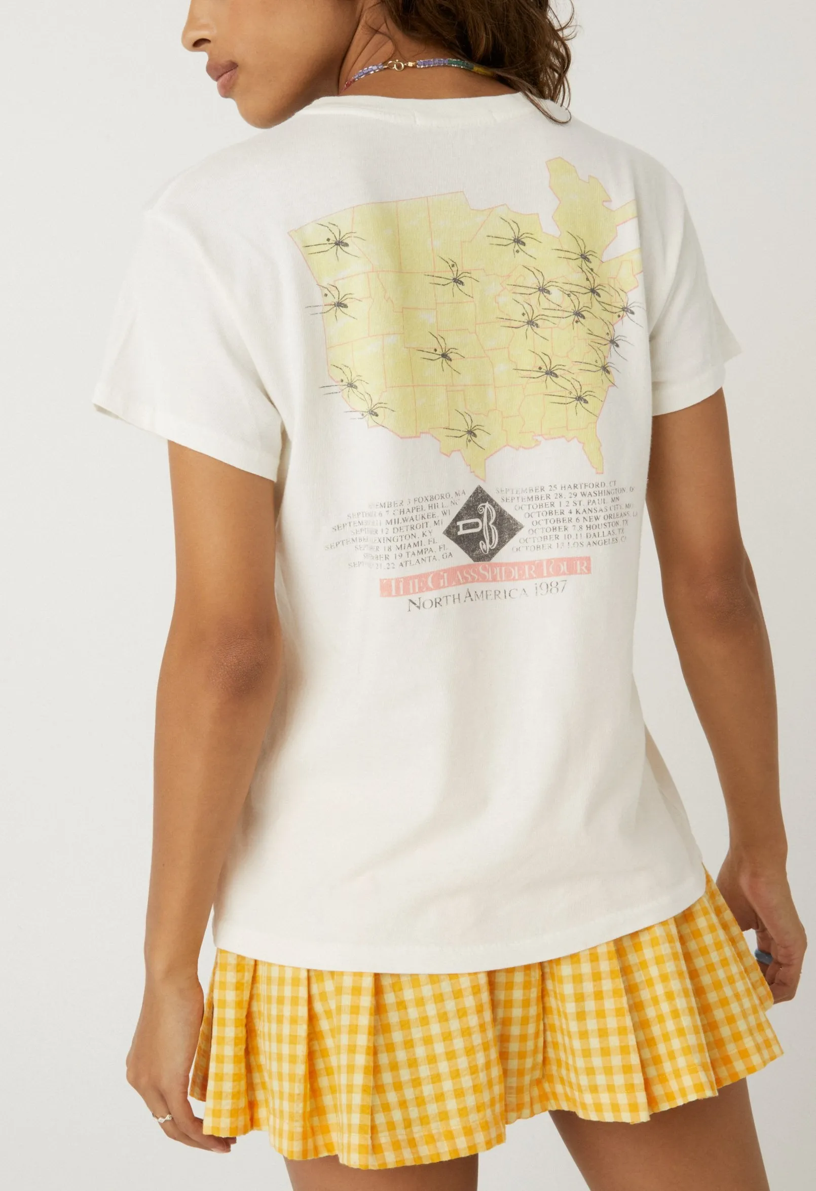 Daydreamer - David Bowie 1967 Tour Tee - Vintage White sold by Jessie Boutique product image thumbnail 2