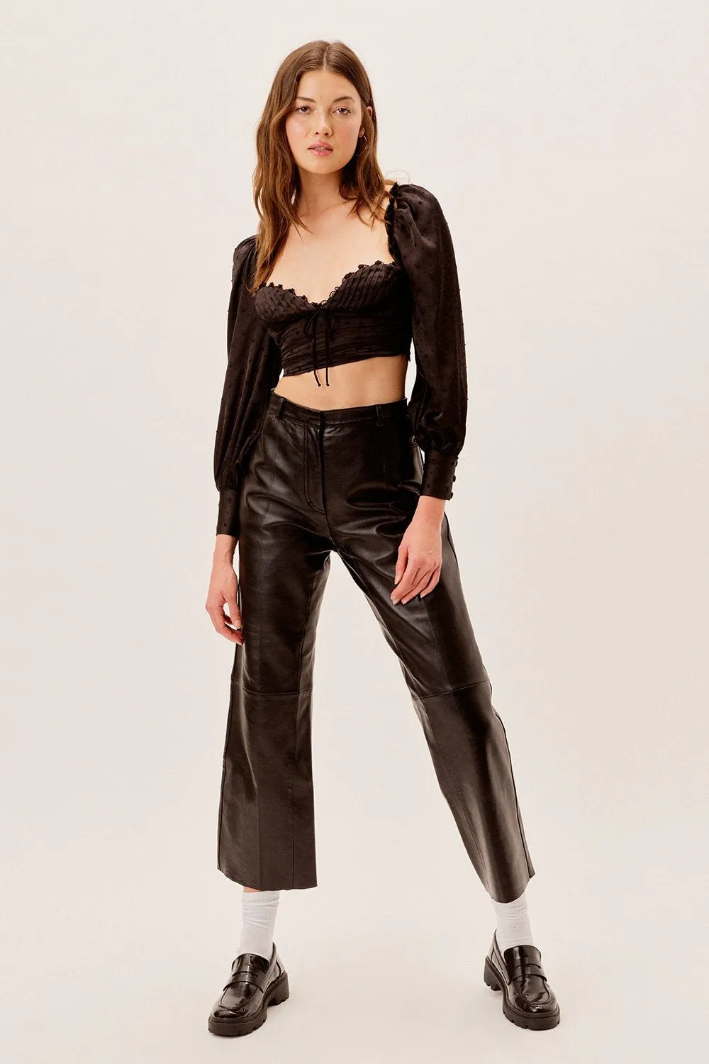 For Love & Lemons - Liz Crop Top - Black sold by Jessie Boutique product image thumbnail 4