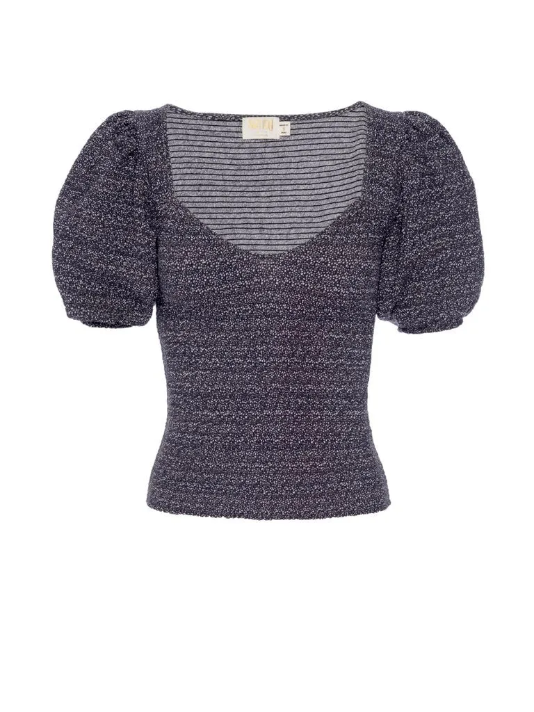 Nation LTD - Bianca Smocked 80’s Tee - Multiple Colors sold by Jessie Boutique product image thumbnail 3