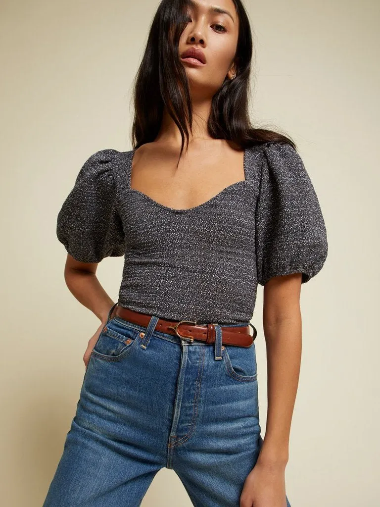 Nation LTD - Bianca Smocked 80’s Tee - Multiple Colors sold by Jessie Boutique product image thumbnail 4