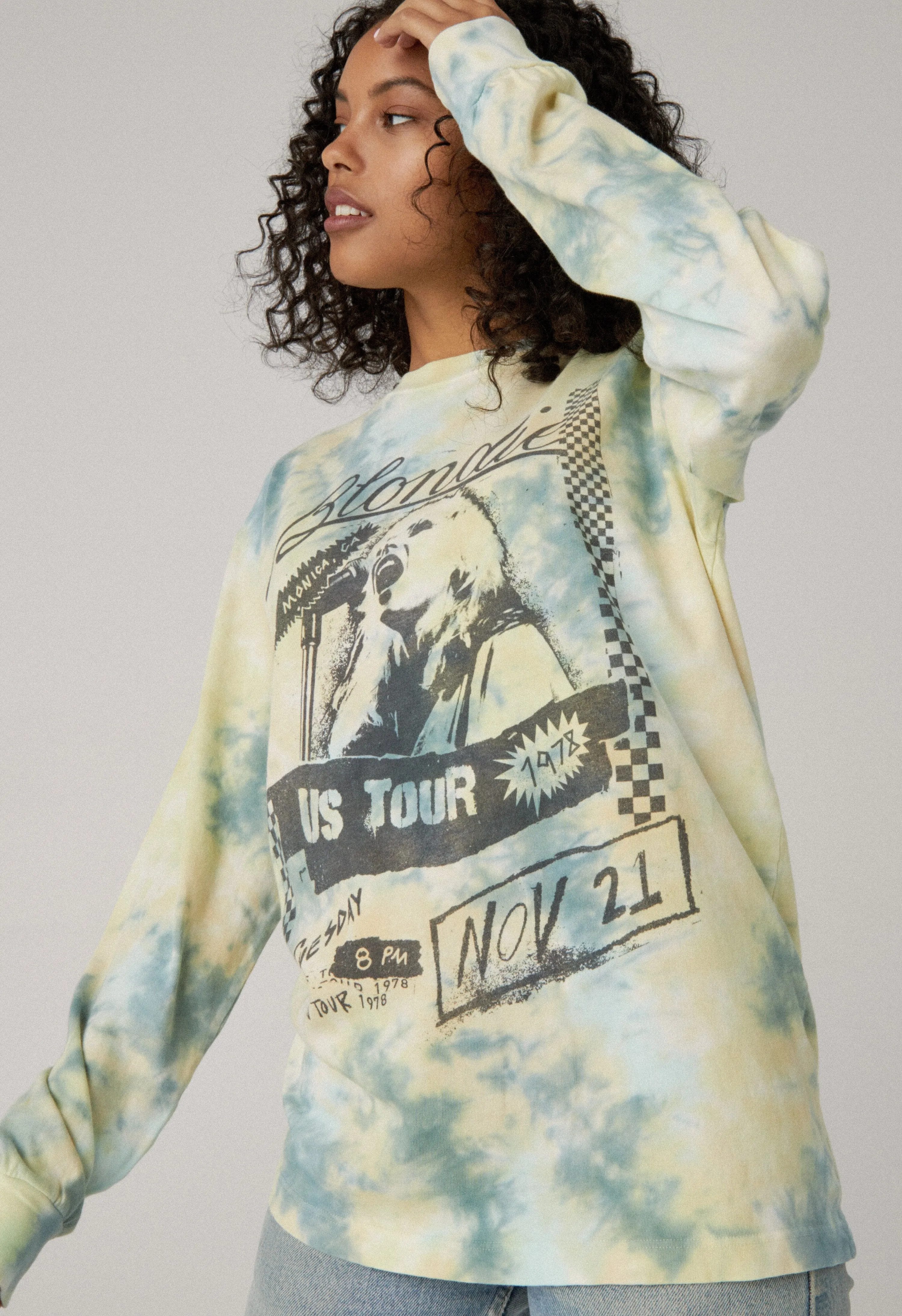Daydreamer - Blondie 1976 Oversized Long Sleeve - High Tide Tye Dye sold by Jessie Boutique product image thumbnail 4