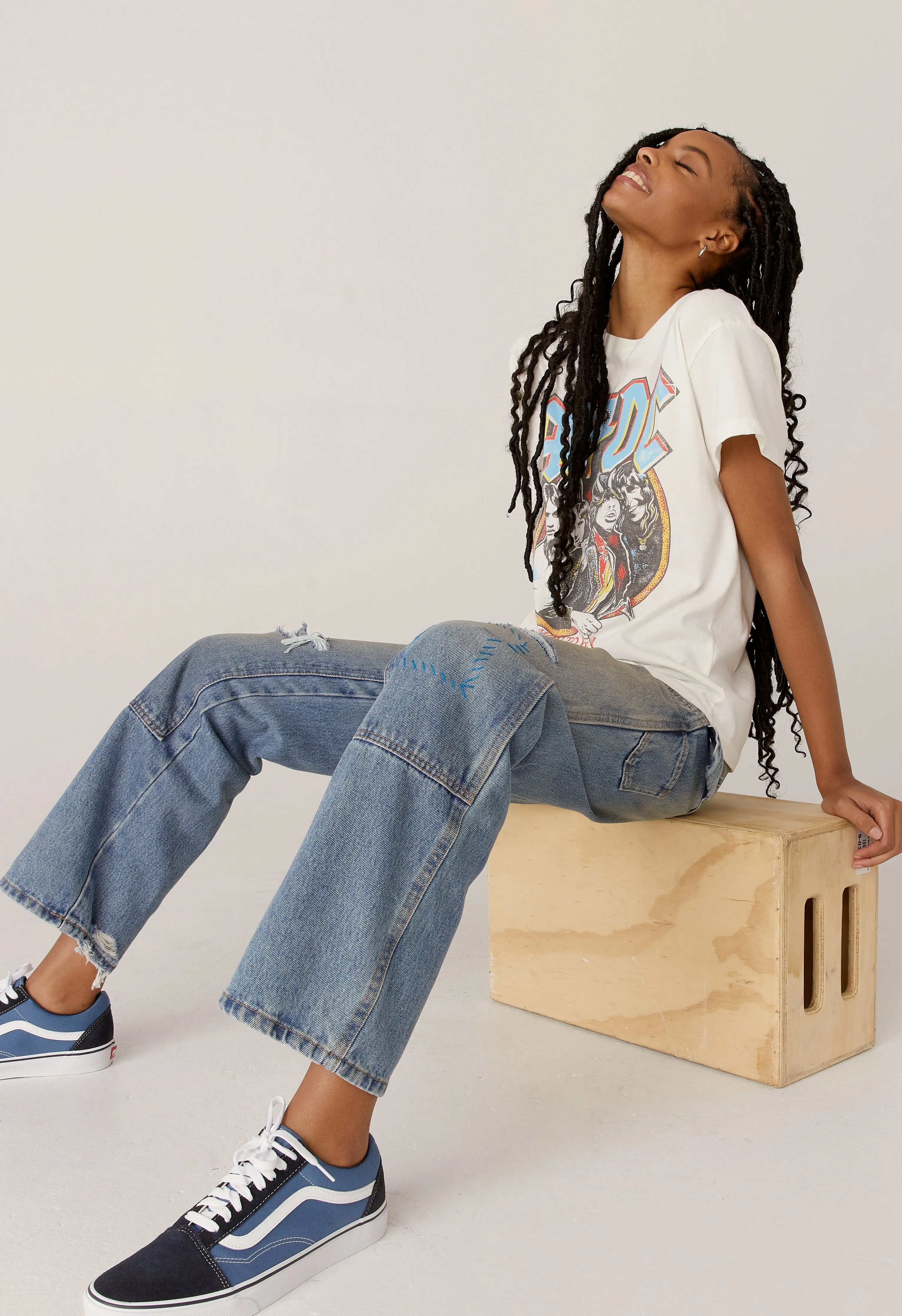 Daydreamer - AC/DC Highway To Hell Tour Tee - Vintage White sold by Jessie Boutique product image thumbnail 2