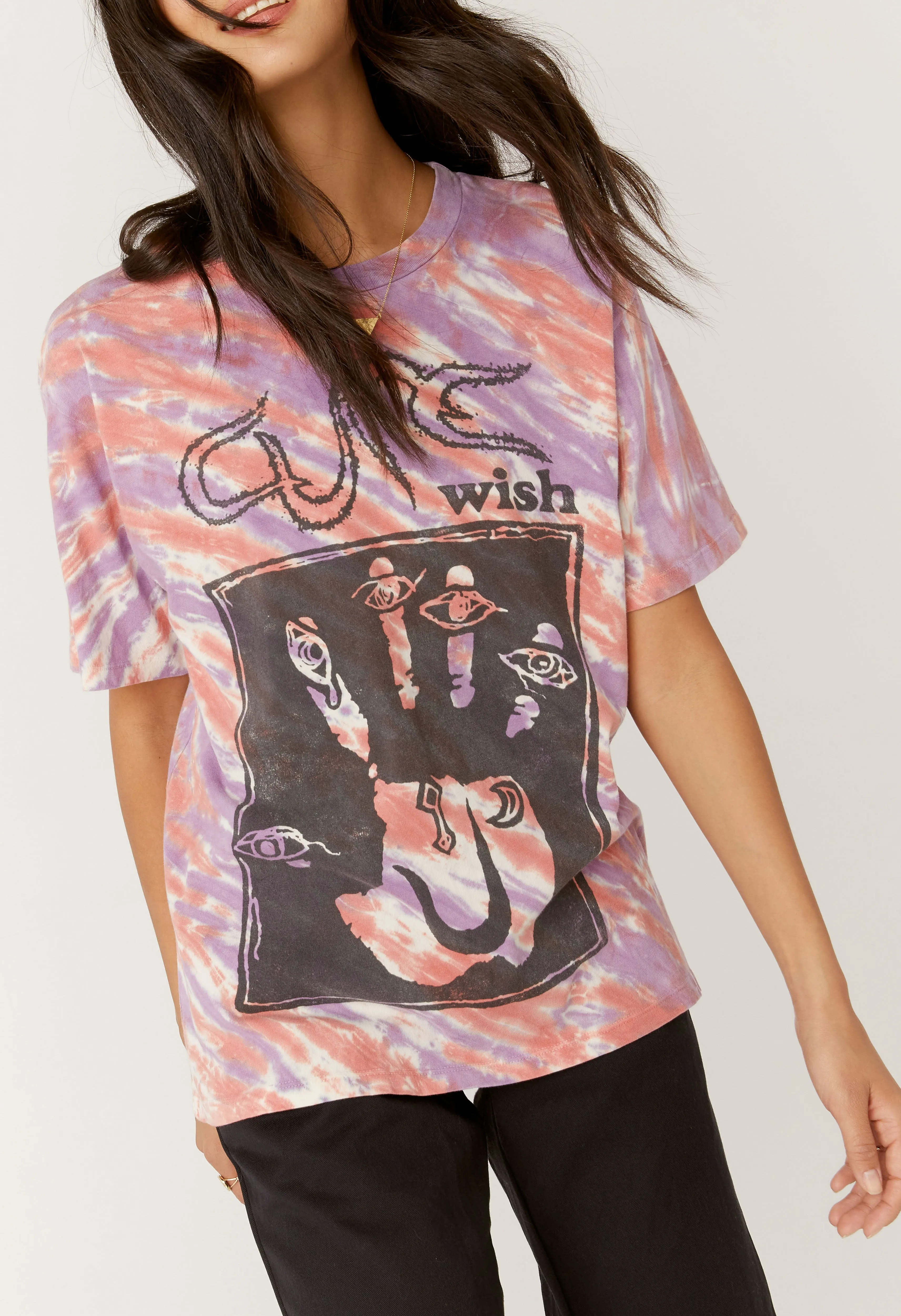 Daydreamer - The Cure Wish Tour Weekend Tee - Midsummer Tie Dye sold by Jessie Boutique product image thumbnail 3