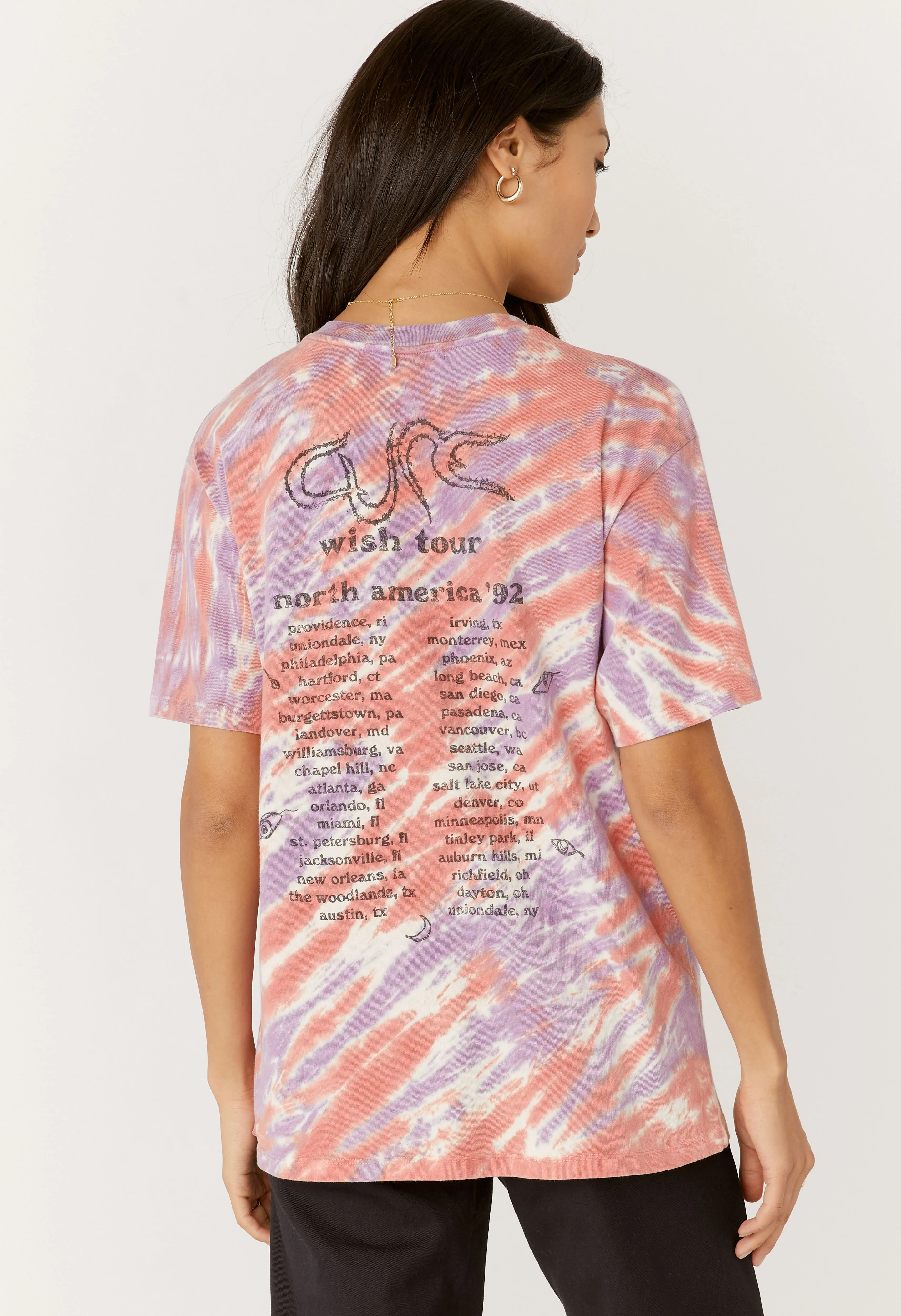 Daydreamer - The Cure Wish Tour Weekend Tee - Midsummer Tie Dye sold by Jessie Boutique product image thumbnail 2