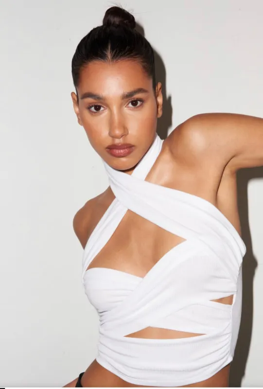 LNA - Endless Top - White sold by Jessie Boutique