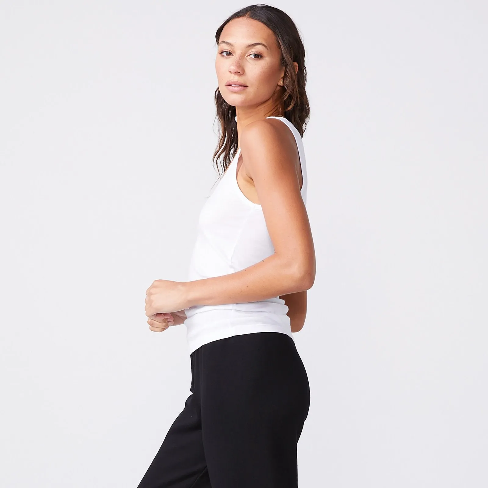 Monrow - Narrow Tank In Multiple Colors sold by Jessie Boutique product image thumbnail 3
