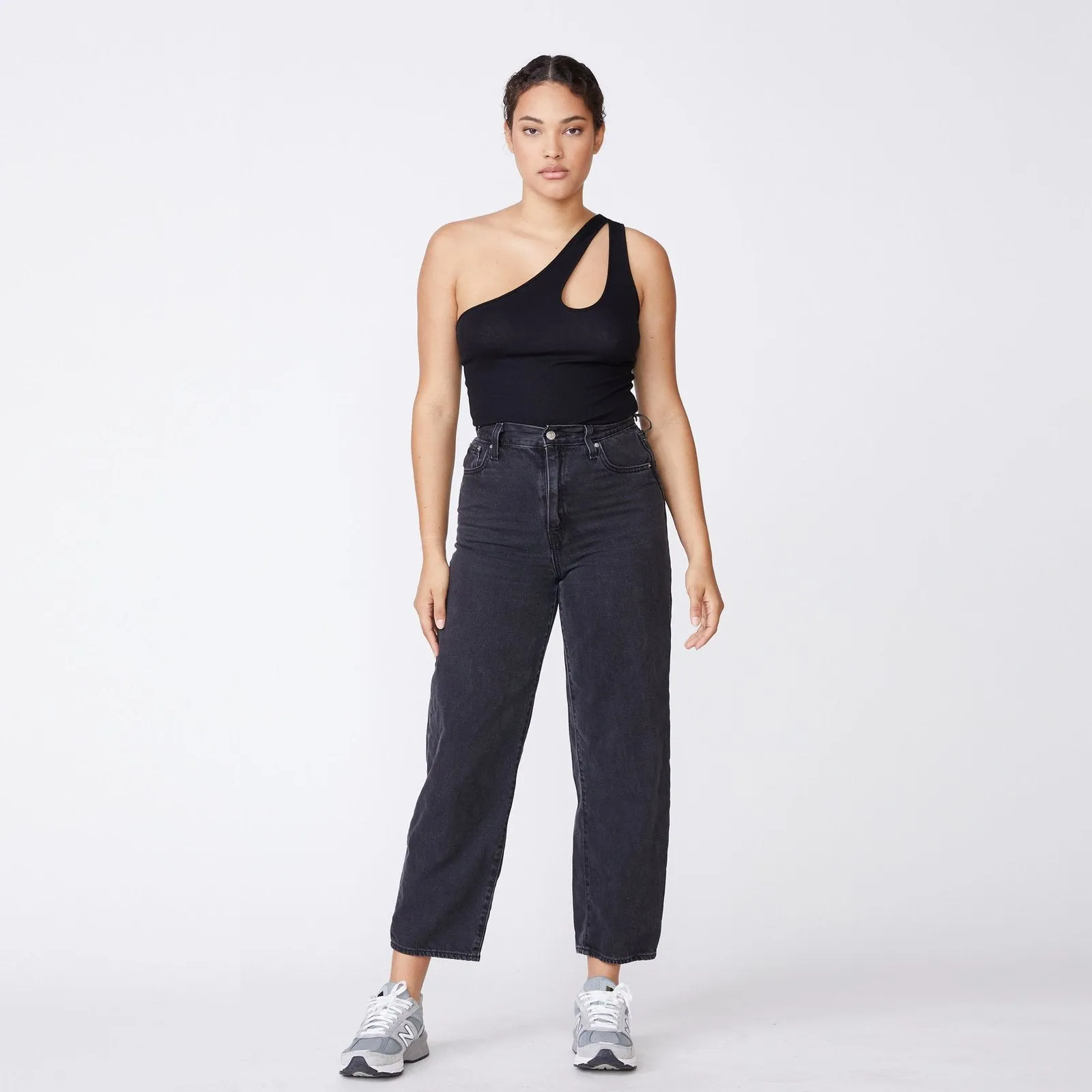 Monrow - Cutout One Shoulder Bodysuit In Multiple Colors sold by Jessie Boutique product image thumbnail 3