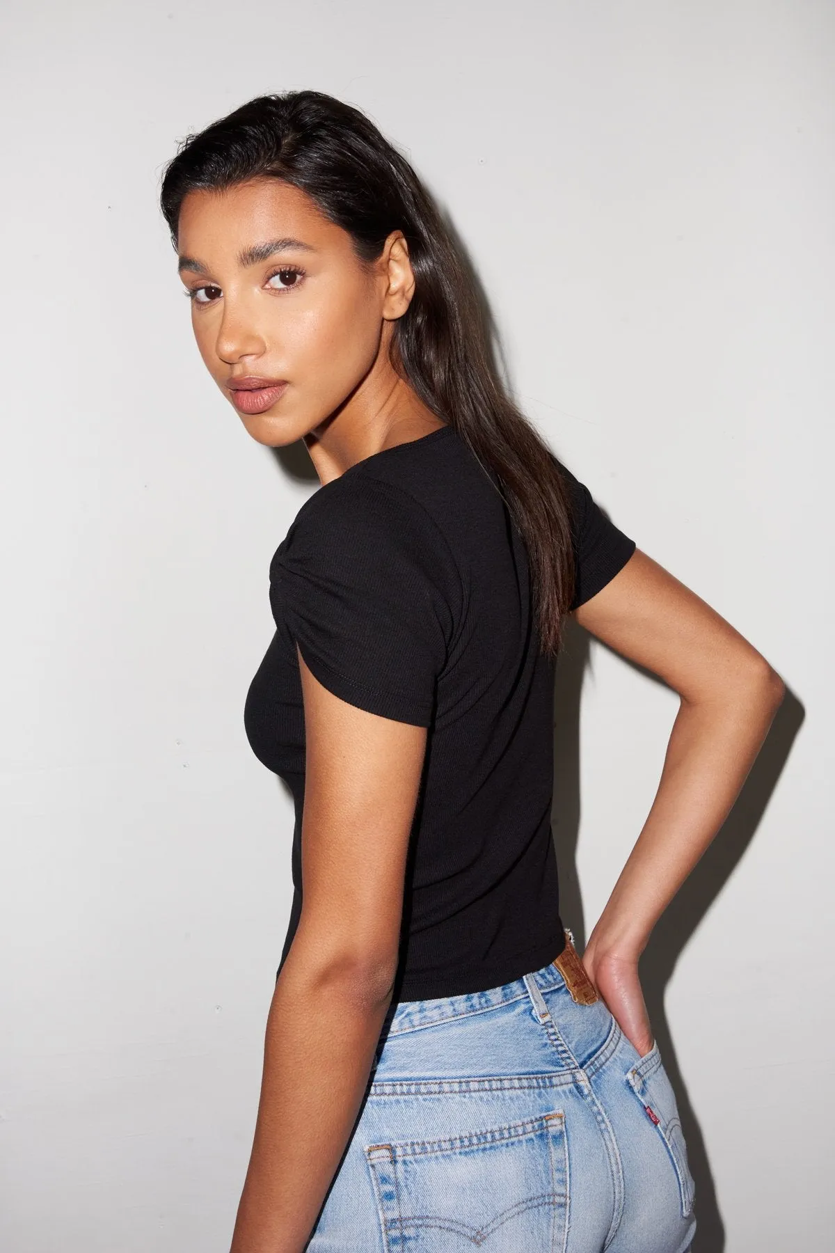 LNA - Rio Tee - Black sold by Jessie Boutique product image thumbnail 2