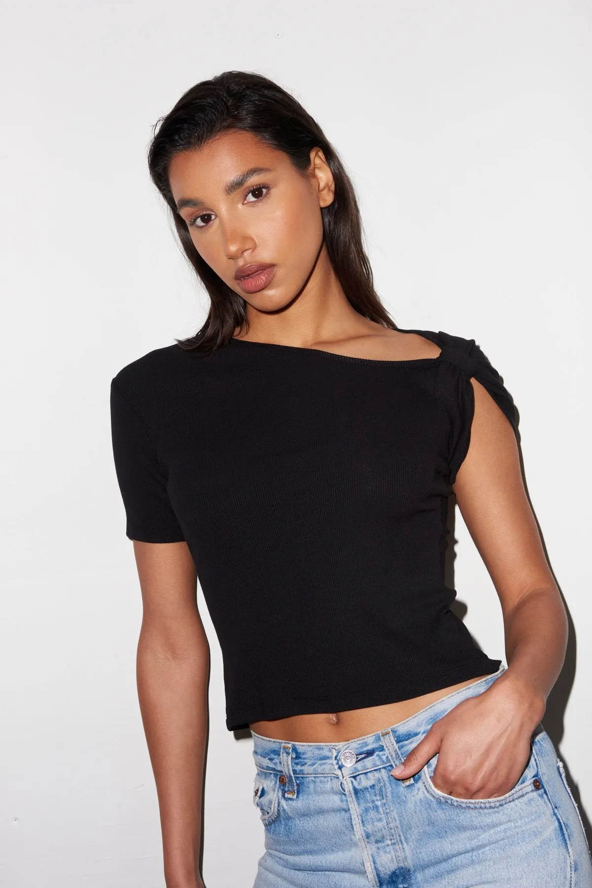 LNA - Rio Tee - Black sold by Jessie Boutique product image thumbnail 3