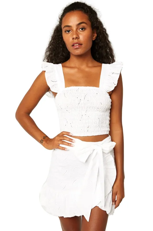 Misa - Abelia Top - White sold by Jessie Boutique