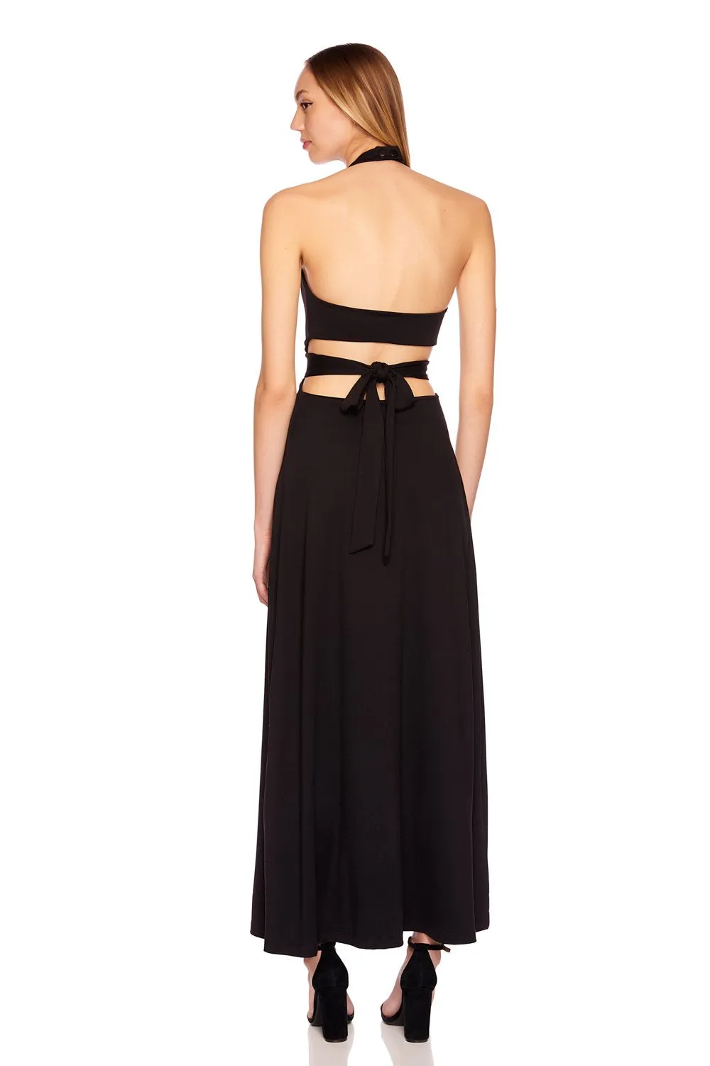 Susana Monaco - High Neck Low Back Maxi Dress In Multiple Colors sold by Jessie Boutique product image thumbnail 2