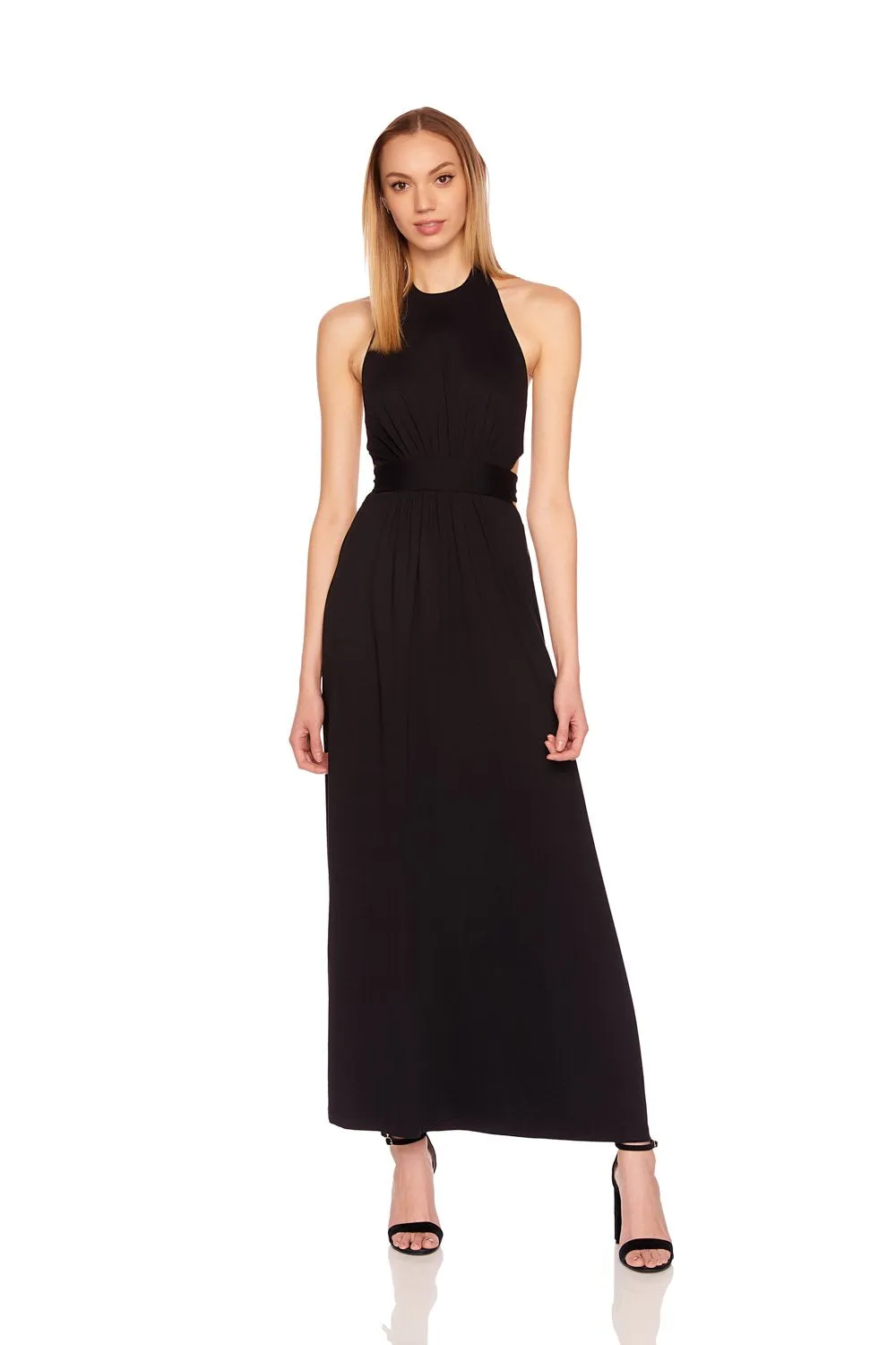 Susana Monaco - High Neck Low Back Maxi Dress In Multiple Colors sold by Jessie Boutique