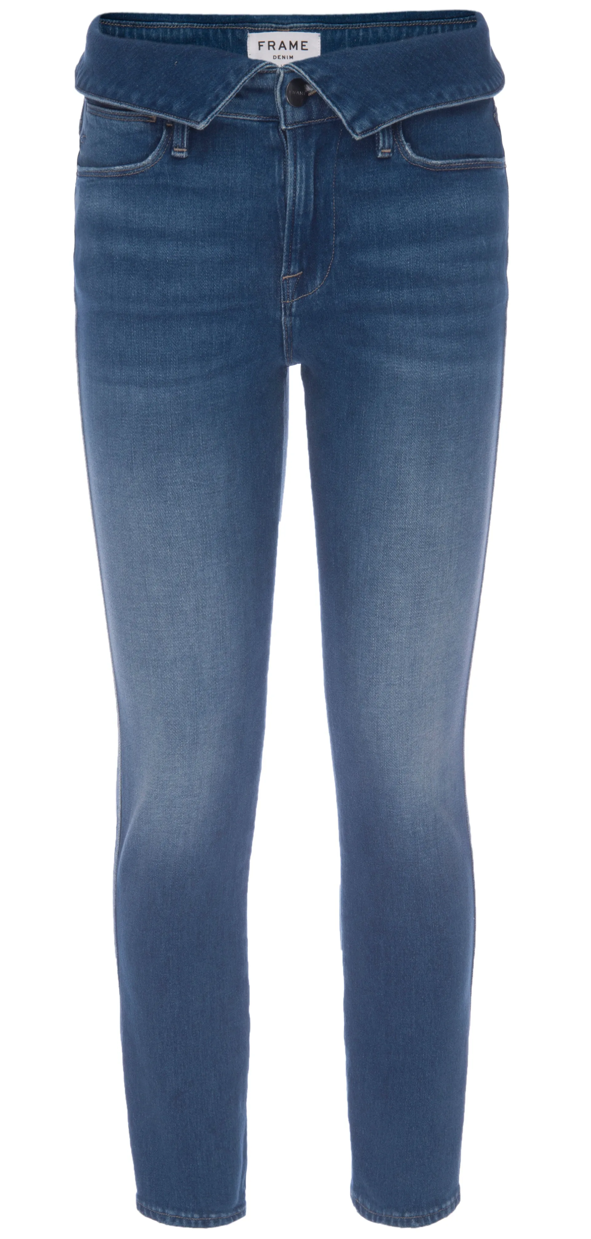 Frame - Le High Straight Fold Over - Stallis sold by Jessie Boutique