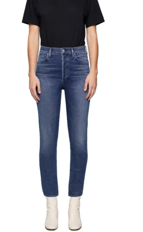Citizens of Humanity - Olivia Ankle High Rise Slim - Rosetta sold by Jessie Boutique