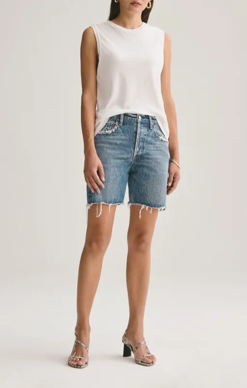 Agolde - Rumi Mid Length Short - Precision sold by Jessie Boutique