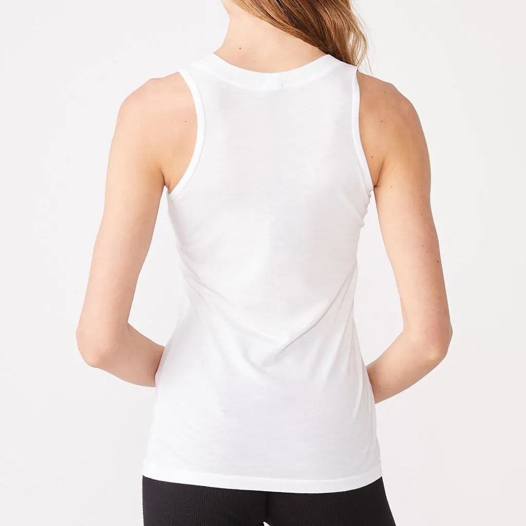 Monrow - Narrow Tank - White sold by Jessie Boutique product image thumbnail 2