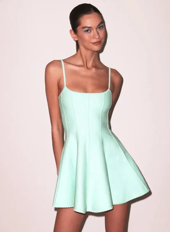 Fleur Du Mal - Flared Corset Dress - Mint made by Fleur du Mal
