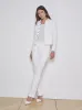 L'agence - Celine Denim Jacket - Blanc Destruct sold by Jessie Boutique